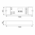 Prolumia - RGBY controller 12-36Vdc 5A par canal 4 canaux 240W 12V 480W 24V - 46191064 – Image 3