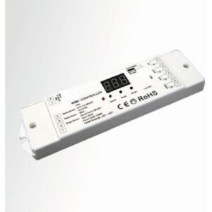 Contrôleur LED RGBY 4 canaux 12 36V 5A boîtier blanc avec écran numérique