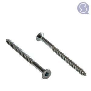 Vis à tête fraisée zinguée 3,5 x 30 mm, empreinte six pans creux, filet partiel