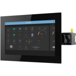 Détails visibles de Écran tactile 8 pouces pour domotique et vidéophonie noir pour Moniteurs vidéophone