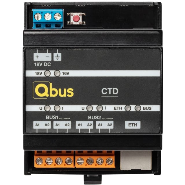 Qbus - Contrôleur pour 40 modules Qbus (extensible) Qbus - Contrôleur pour 40 modules Qbus (extensible)