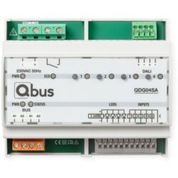 Qbus - Gradateur de groupe autonome Qbus DALI pour 4 groupes. Alimentation intégrée. - QDG04SA