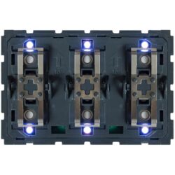 Qbus - Interr. 3-6 BT (3 mod) BTicino Light Now RGB sans ensemble fin. - SWC06/YNB