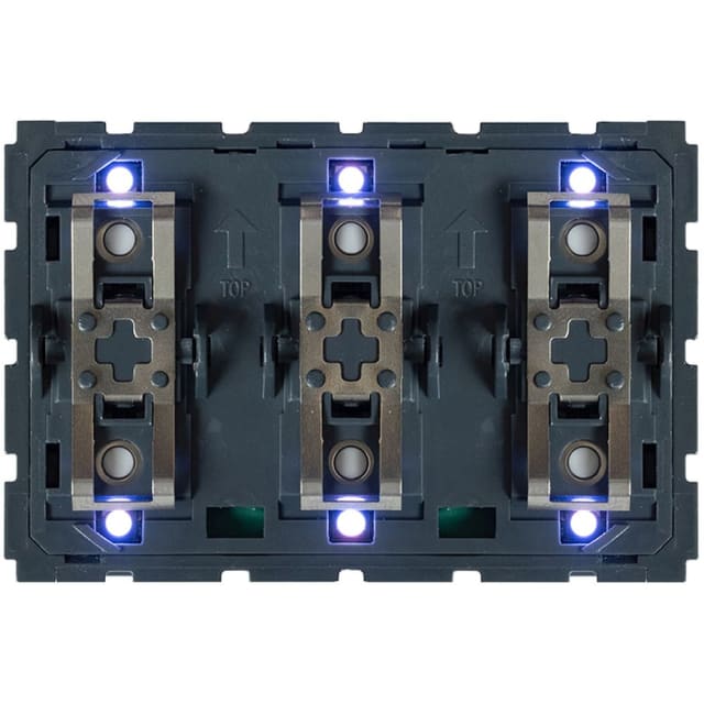 Qbus - Interr. 3-6 BT (3 mod) BTicino Light Now RGB sans ensemble fin. - SWC06/YNB Qbus - Interr. 3-6 BT (3 mod) BTicino Light Now RGB sans ensemble fin. - SWC06/YNB