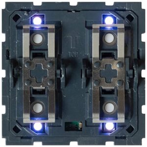 Qbus - Interr.-Therm 1 à 4 BTs (2 modules) BTicino Light Now RGB - SWC04T/YNB