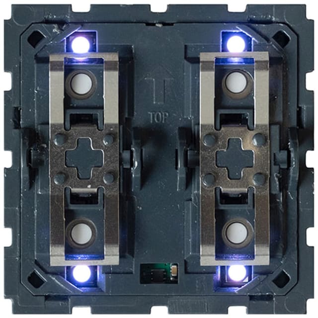 Qbus - Interr.-Therm 1 à 4 BTs (2 modules) BTicino Light Now RGB - SWC04T/YNB Qbus - Interr.-Therm 1 à 4 BTs (2 modules) BTicino Light Now RGB - SWC04T/YNB