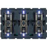 Qbus - Interr.-Therm 3 à 6 BTs (3 modules) BTicino Light Now RGB dès - SWC06T/YNB
