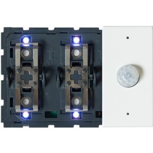 Qbus - Interr.-Therm + détecteur (Blanc) 1-4 BTs (3 mod) BTicino LN RGB - SWC06MT/YW