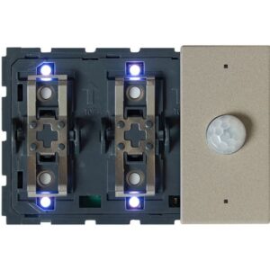 Qbus - Interr.-Therm + détecteur (Stone) 1-4 BTs (3 mod) BTicino LN RGB - SWC06MT/YG