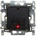 Qbus - Interrupteur 1 ou 2 boutons Niko RGB sans ensemble de finition - SWC0102/NNB