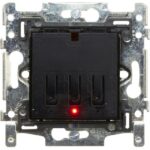 Qbus - Interrupteur 1 ou 2 boutons Niko RGB sans ensemble de finition - SWC0102/NNB