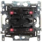 Qbus - Interrupteur 4 boutons Niko RGB sans ensemble de finition - SWC04/NNB