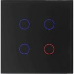 Qbus - Interrupteur Intelligent verre Noir