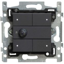 Détails visibles de Interrupteur détecteur 3 boutons Niko anthracite RGB 122 pour Boutons-poussoirs domotiques