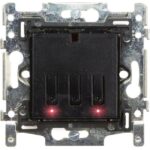 Qbus - Interrupteur-thermostat 1 ou 2 boutons Niko RGB sans ensemble de finition - SWC0102T/NNB