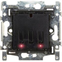 Qbus - Interrupteur-thermostat 1 ou 2 boutons Niko RGB sans ensemble de finition - SWC0102T/NNB