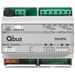 Qbus - Module Stand-Alone pour positionnement 2 moteurs - ROL02PSA