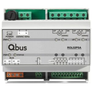 Qbus - Module Stand-Alone pour positionnement 2 moteurs - ROL02PSA