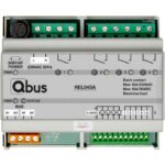 Qbus - Module de relais (4x 16A libre de potentiel) 4 entrees + 1 entree bouton panique - REL04SA