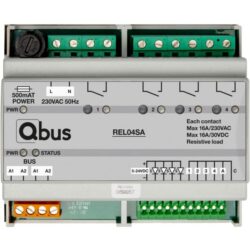 Détails visibles de Module relais 4 x 16A libre de potentiel 5 entrées pour Actionneurs et commutateurs