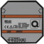 Qbus - Module relais (2x8A) pour montage encastré