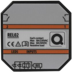 Détails visibles de Module relais encastrable 2x8A 2 entrées 2 sorties REL02 pour Modules encastrables