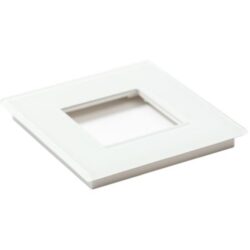 Qbus - Plaque de recouvrement Tastu pour appareillage Niko 1 module verre blanc - ADPTASTU/N1GW