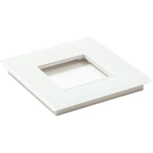 Qbus - Plaque de recouvrement Tastu pour appareillage Niko 1 module verre blanc - ADPTASTU/N1GW