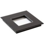 Qbus - Plaque de recouvrement Tastu pour appareillage Niko 1 module verre noir - ADPTASTU/N1GB