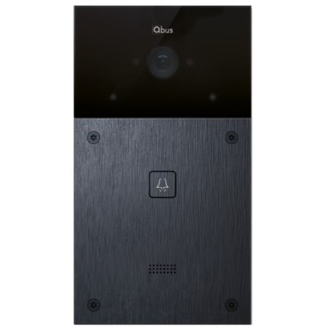 Qbus - Poste extérieur Qbus SIP alu noir brossé Qbus - Poste extérieur Qbus SIP alu noir brossé