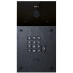 Qbus - Poste extérieur SIP alu noir brossé