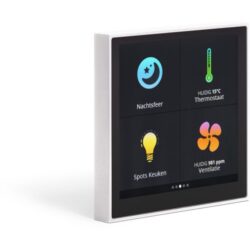 Détails visibles de Contrôleur tactile mural avec sonde température RMT/W pour Écrans tactiles