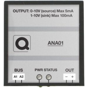 Qbus - Sortie analogique (1x 0/1-10V) - ANA01
