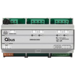 Qbus - Variateur (4x 500VA) Universel avec commande manuelle + 5 entrées + LED - DIM04SA/500U