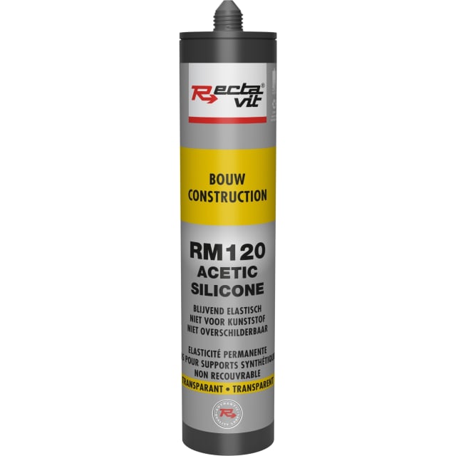 RECTAVIT - Mastic de construction et vitrage - RM120 Construction - 310ml - Transparent - 113638 RECTAVIT - Mastic de construction et vitrage - RM120 Construction - 310ml - Transparent - 113638
