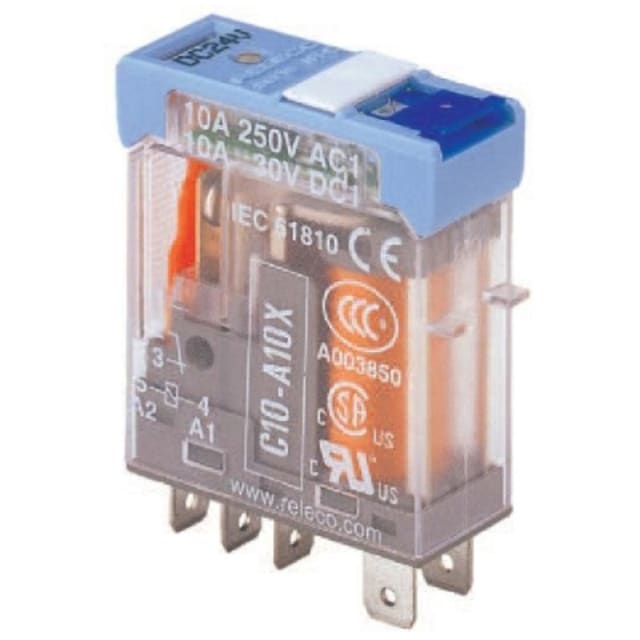 RELECO - Relais 1x inverseur 24vcc LED + diode - C10-A10FX/DC24V RELECO - Relais 1x inverseur 24vcc LED + diode - C10-A10FX/DC24V