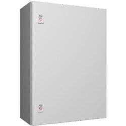 Coffret électrique acier 500x700x250 mm, configuration visible