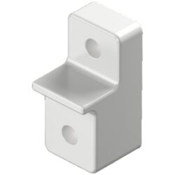 Pattes de fixation murale pour coffret AX, configuration visible