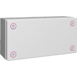Boîtier de jonction acier 300x150x120 mm, configuration visible