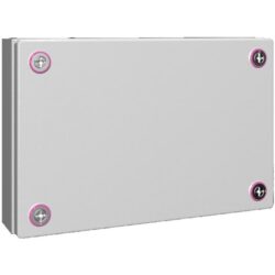Détails visibles de Boîtier de jonction acier 300x200x80 mm avec couvercle pour Boîtes de jonction