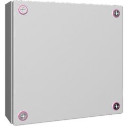 Boîtier de jonction acier 300x300x120 mm, configuration visible