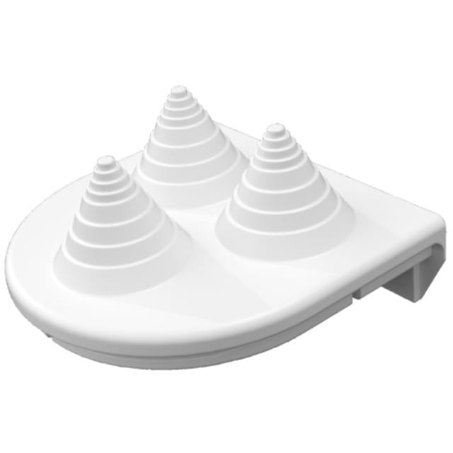 RITTAL Tétine passe câbles 3 câbles Tétine passe câbles blanche pour 3 câbles diamètre 21 mm avec trois passages coniques