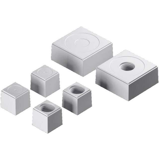 RITTAL Élément d étanchéité modulaire Élément d étanchéité modulaire pour câbles plein avec blocs carrés blancs et insert fileté central