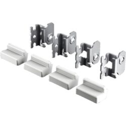 Détails visibles de Patte de fixation murale pour coffret AX KX acier pour Portes et plastrons pour coffrets