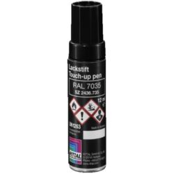 Stylo de retouche peinture RAL 7035, configuration visible