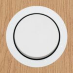 ROND - rond interrupteur unipolaire multifit small trim white alu - 8880-2335