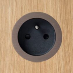 ROND - rond prise 2P+T multifit dark bronze black cup - 8800-2049