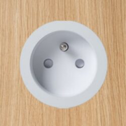 ROND - rond prise 2P+T multifit white struc - 8800-2039