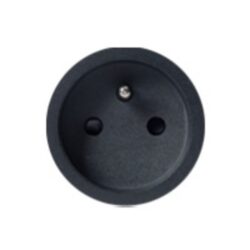ROND - rond prise 2P+T retro/easy/back trimless basic black - 8800-2020