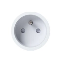ROND - rond prise 2P+T retro/easy/back trimless basic white - 8800-2021